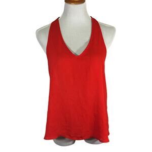 Forever 21 Women's strappy red summer blouse tank SIZE Small